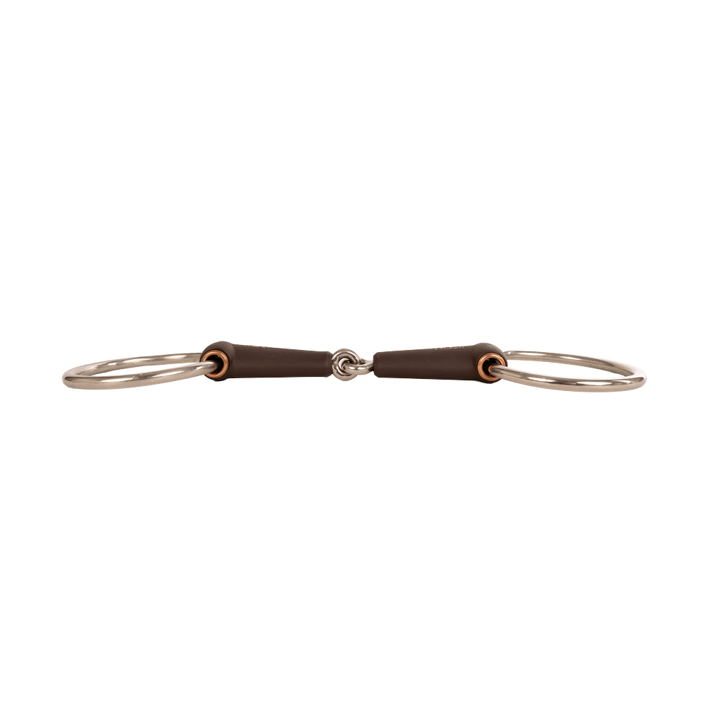 Velari Bett Snaffle Flex Single Jointed Loose Ring Medium 18mm