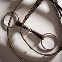Velari Bett Snaffle Flex Single Jointed Loose Ring Medium 18mm