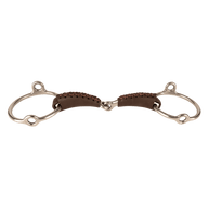 Velari Bett Leather Gag Loose Ring Single Jointed 18mm