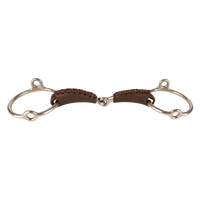 Velari Bett Leather Gag Loose Ring Single Jointed 18mm
