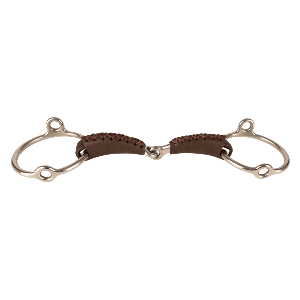 Velari Bett Leather Gag Loose Ring Single Jointed 18mm