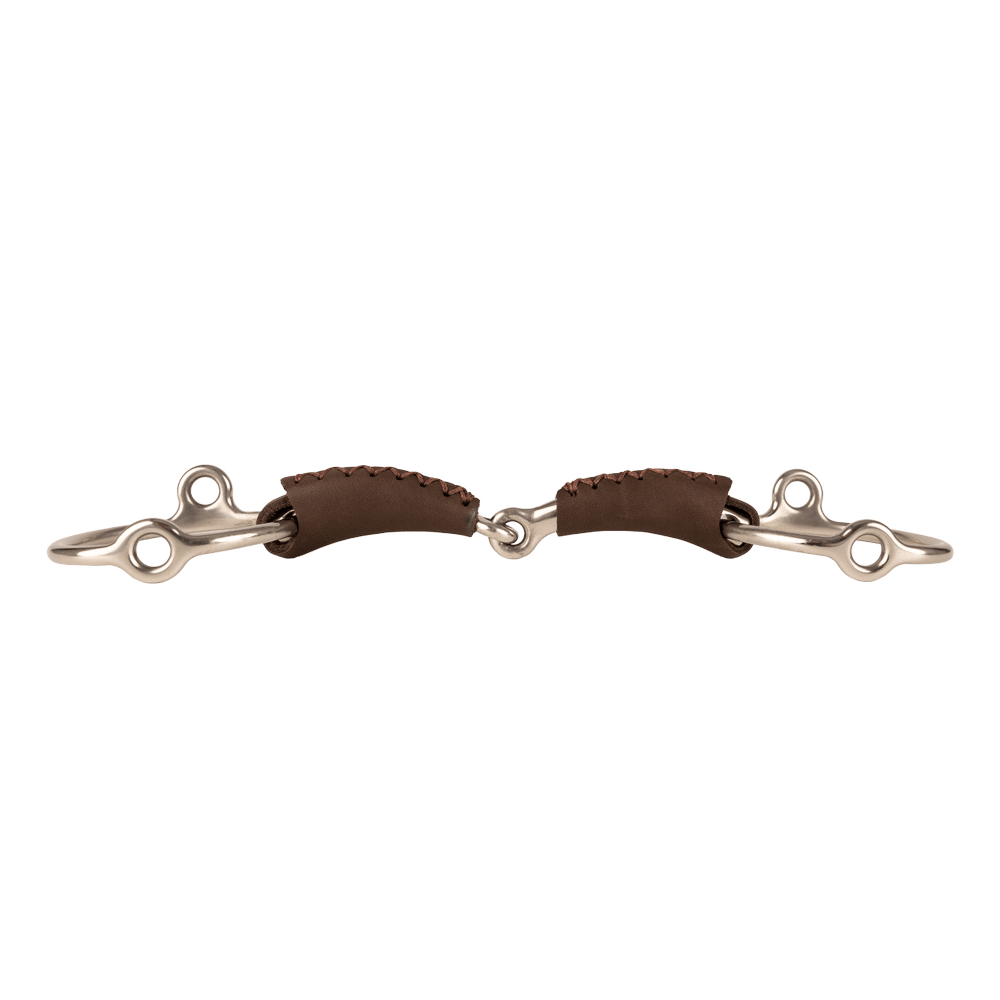 Velari Bett Leather Gag Loose Ring Single Jointed 18mm