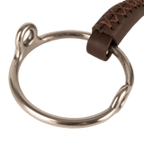 Velari Bett Leather Gag Loose Ring Single Jointed 18mm