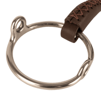 Velari Bett Leather Gag Loose Ring Single Jointed 18mm