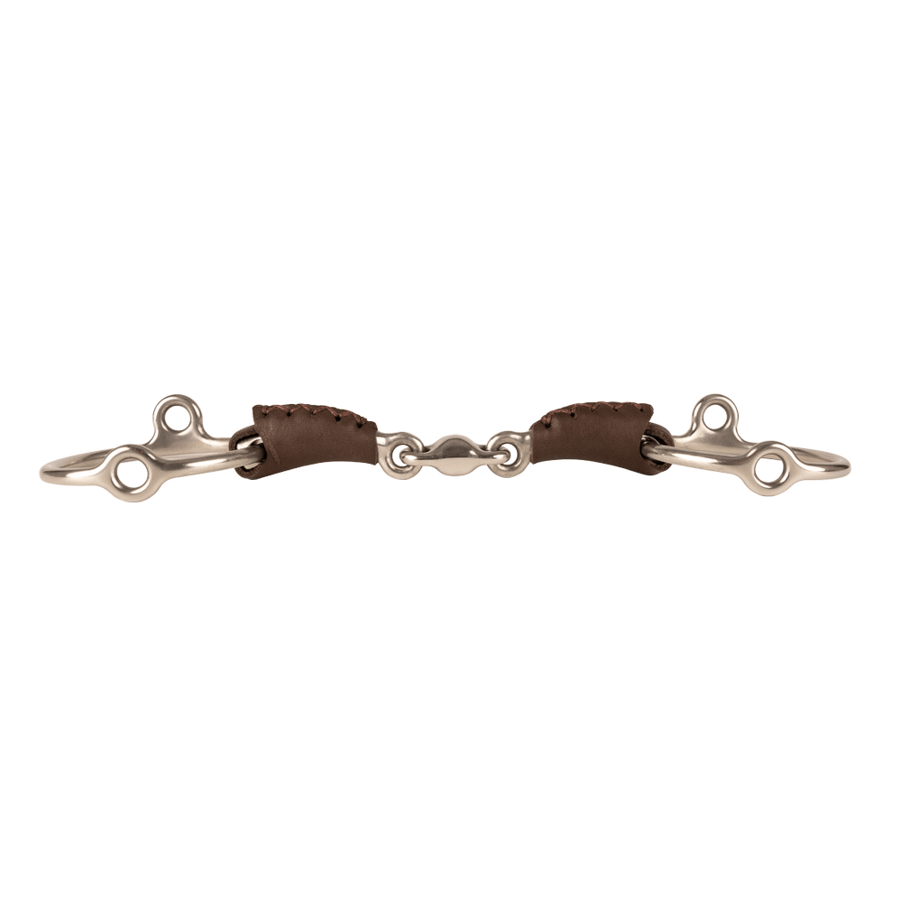 Velari Bett Leather Gag Loose Ring Double Jointed 18mm