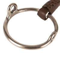 Velari Bett Leather Gag Loose Ring Double Jointed 18mm