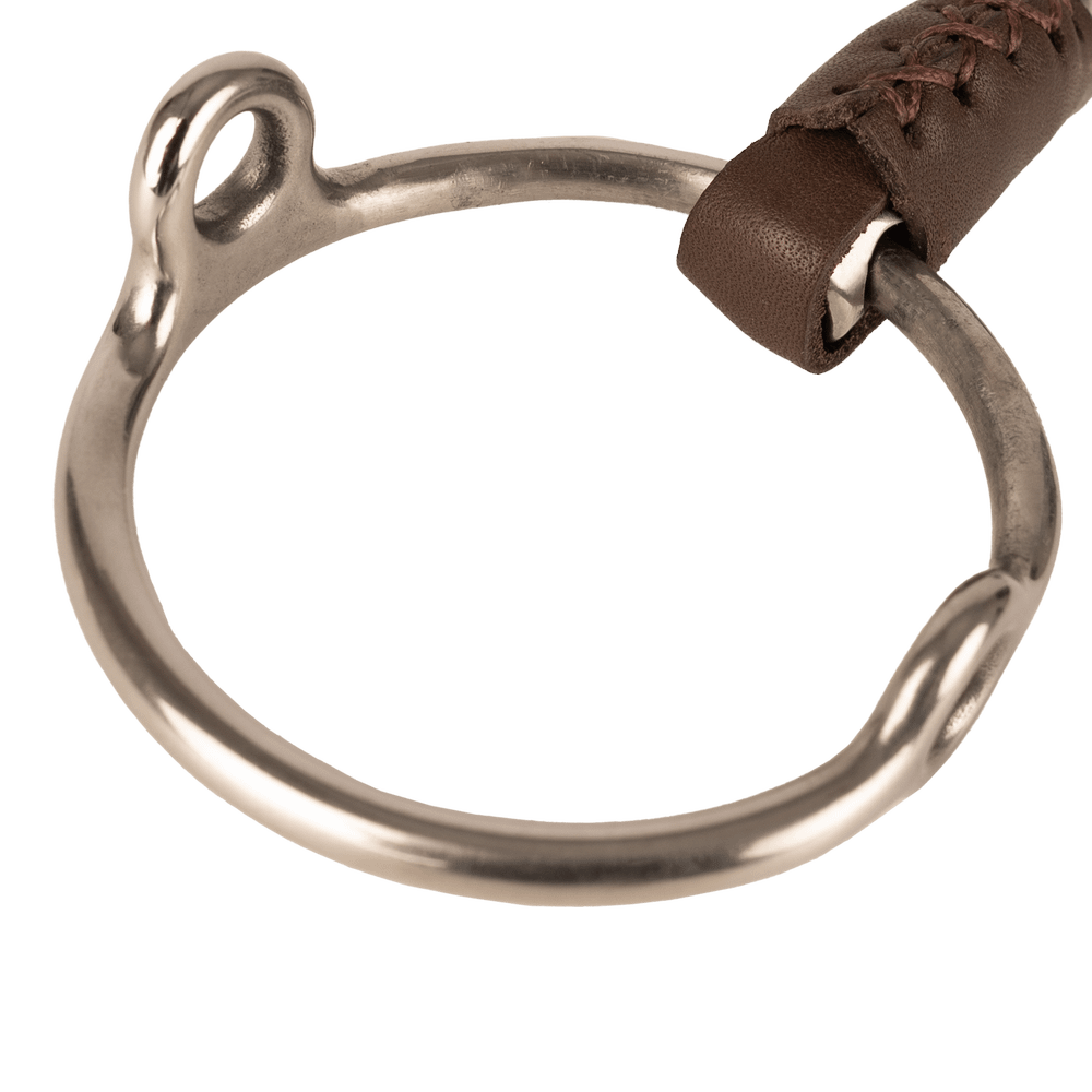 Velari Bett Leather Gag Loose Ring Double Jointed 18mm