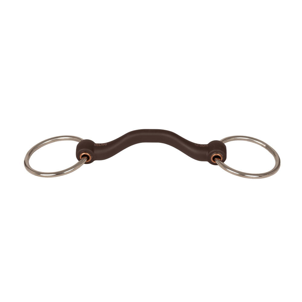 Velari Bett Snaffle Flex With Tongue Port Loose Ring 20mm