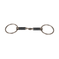 Velari Bett Snaffle Single Jointed Loose Ring Cherry Roller 16mm