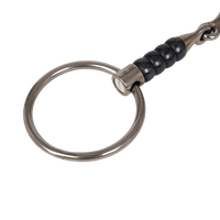 Velari Bett Snaffle Single Jointed Loose Ring Cherry Roller 16mm