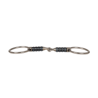 Velari Bett Snaffle Single Jointed Loose Ring Cherry Roller 16mm