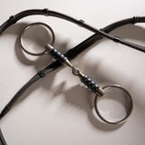 Velari Bett Snaffle Single Jointed Loose Ring Cherry Roller 16mm