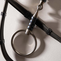 Velari Bett Snaffle Single Jointed Loose Ring Cherry Roller 16mm