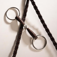 Velari Bett Leather Snaffle Single Jointed Loose Ring 18mm
