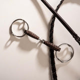 Velari Bett Leather Gag Loose Ring Single Jointed 18mm