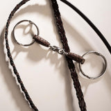Velari Bett Leather Gag Loose Ring Double Jointed 18mm