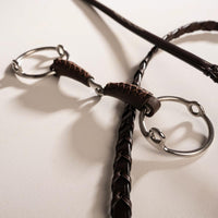 Velari Bett Leather Gag Loose Ring Single Jointed 18mm