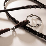 Velari Bett Leather Gag Loose Ring Single Jointed 18mm