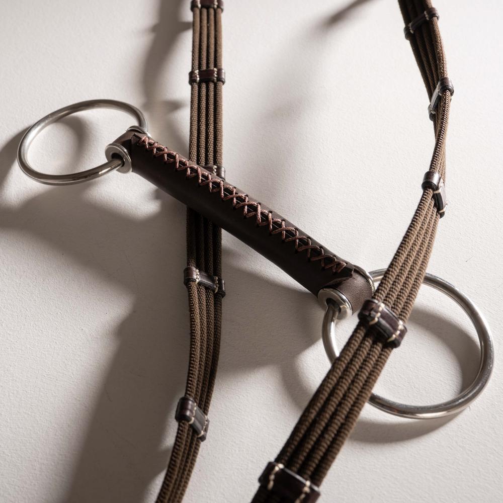 Velari Bett Leather Snaffle Loose Ring 20mm