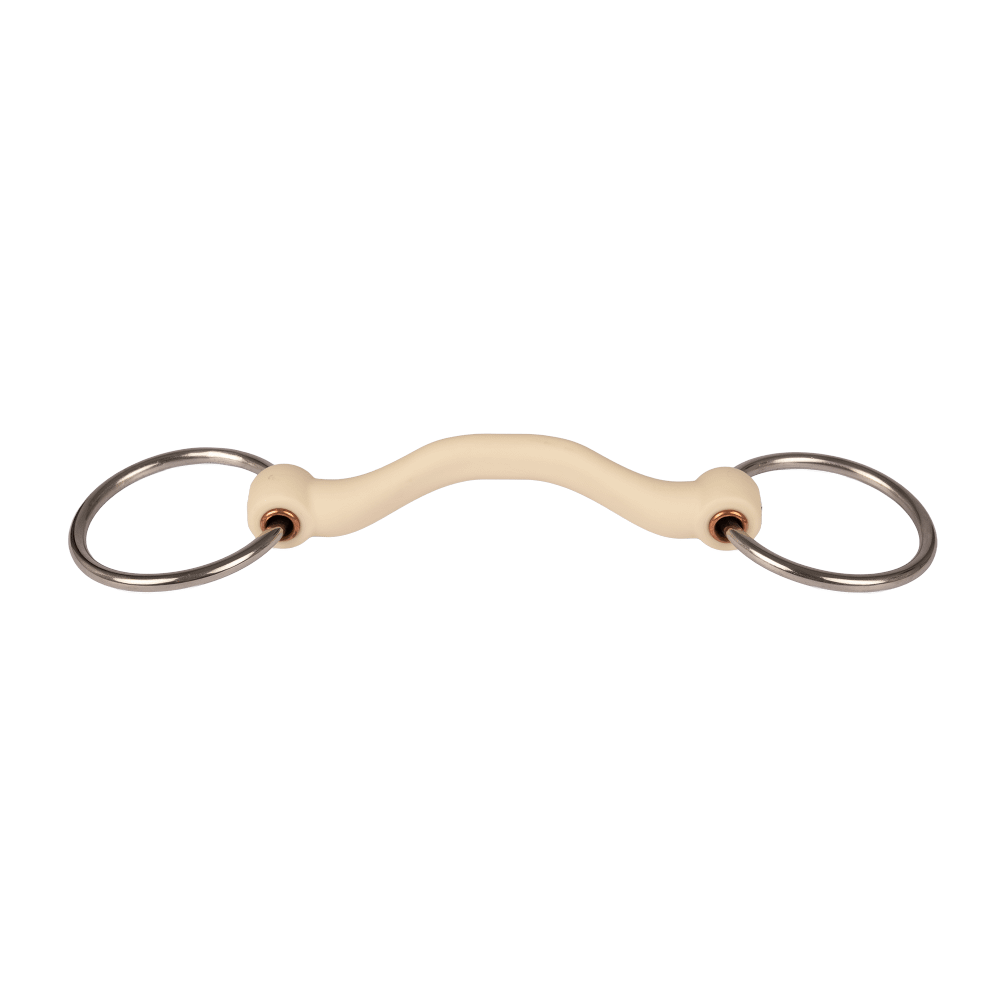 Velari Bett Snaffle Flex With Tongue Port Loose Ring 20mm