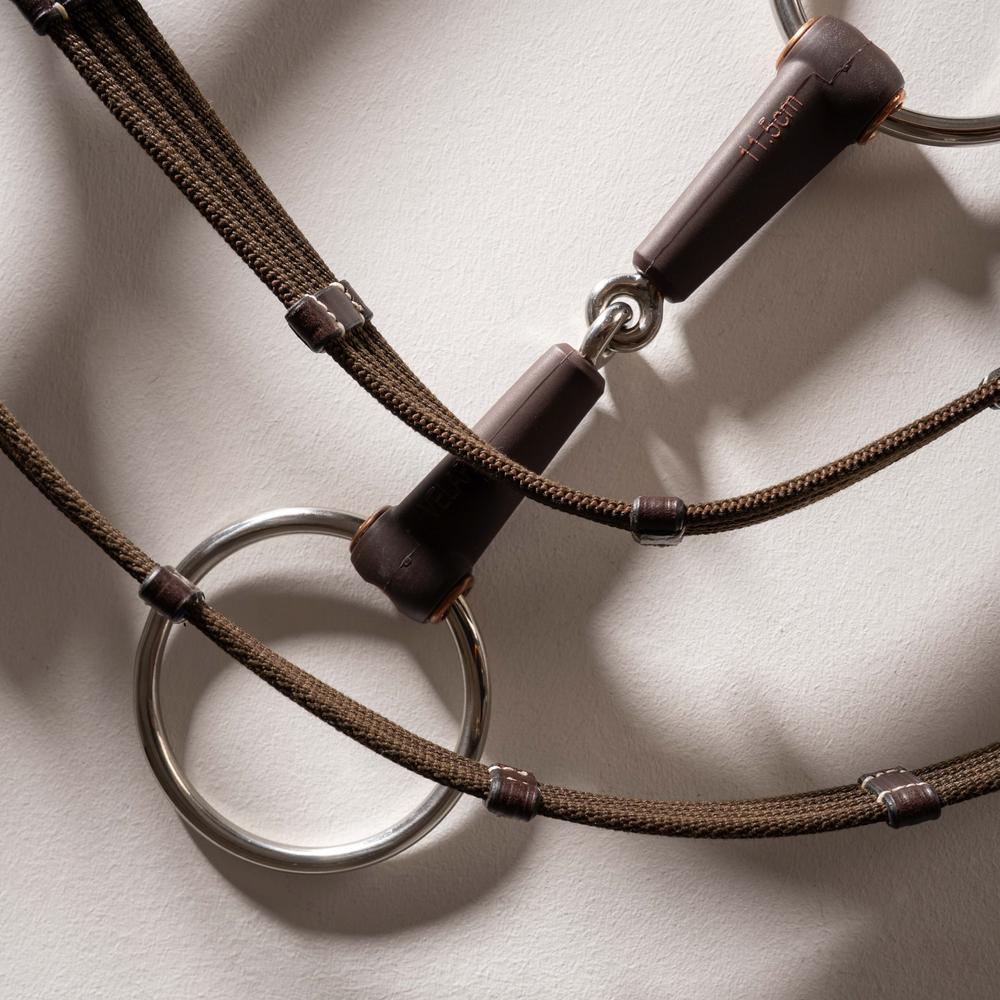 Velari Bett Snaffle Flex Single Jointed Loose Ring Medium 18mm