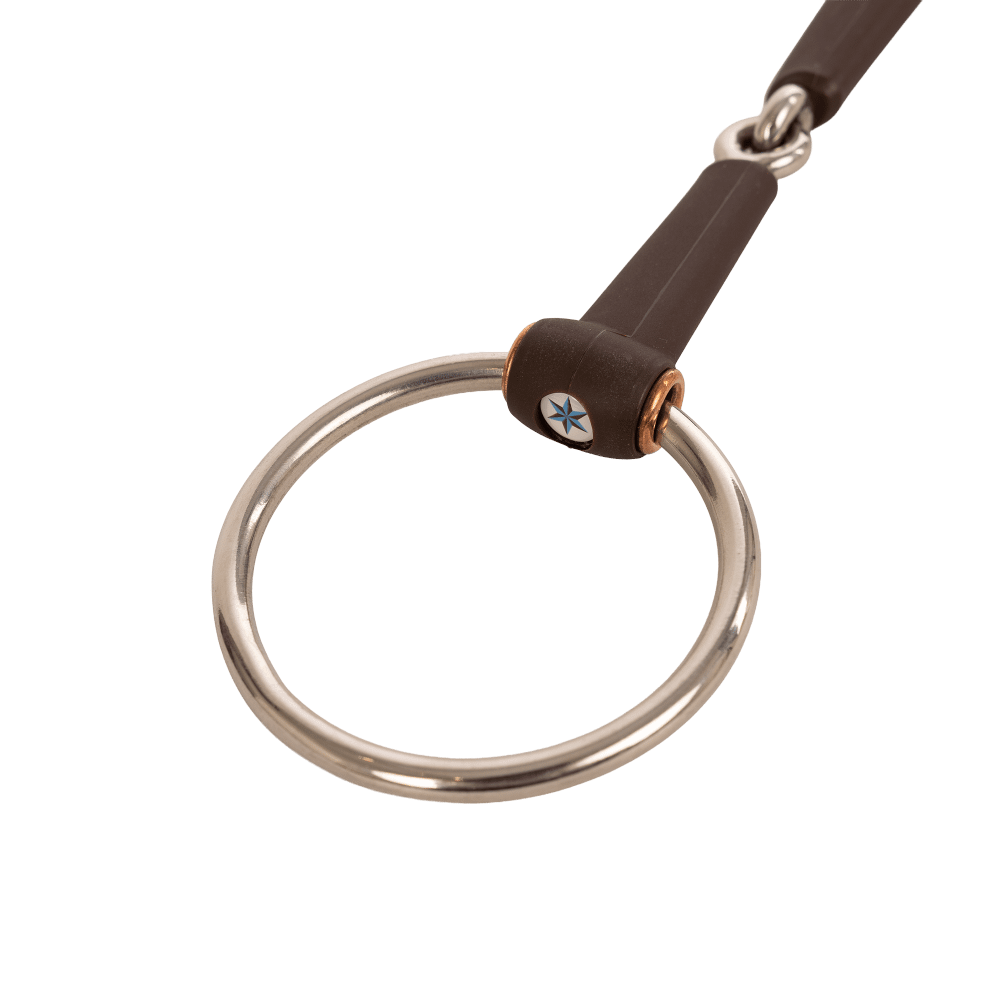 Velari Bett Snaffle Flex Single Jointed Loose Ring Medium 18mm