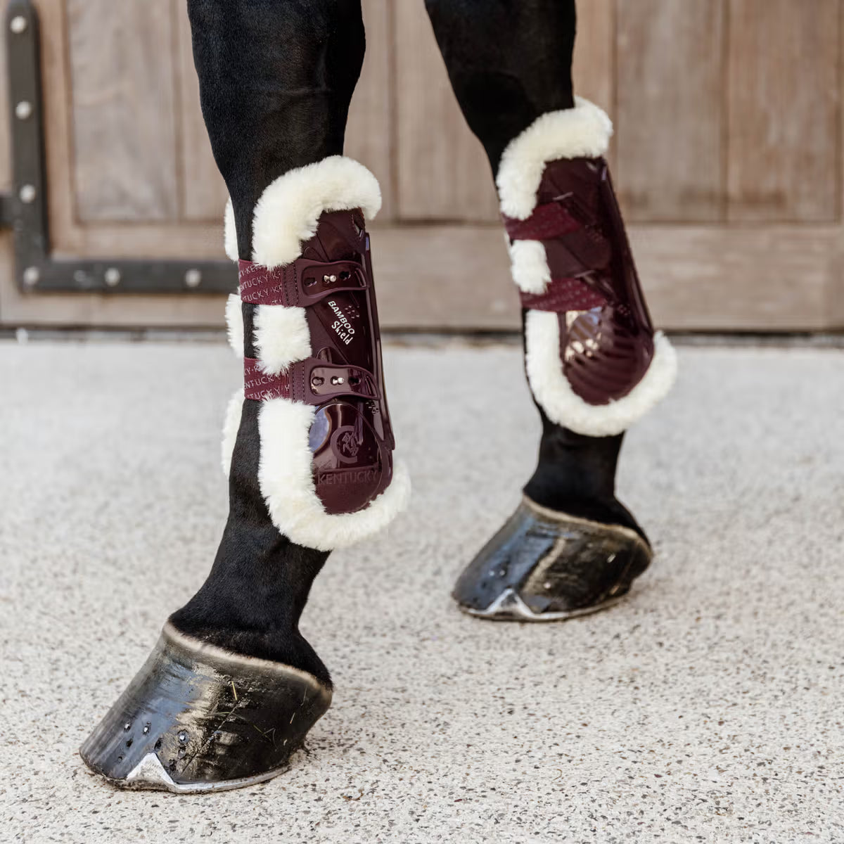 Kentucky Vegan Sheepskin Tendon Boots bamboo Elastic