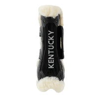 Kentucky Vegan Sheepskin Tendon Boots Velcro