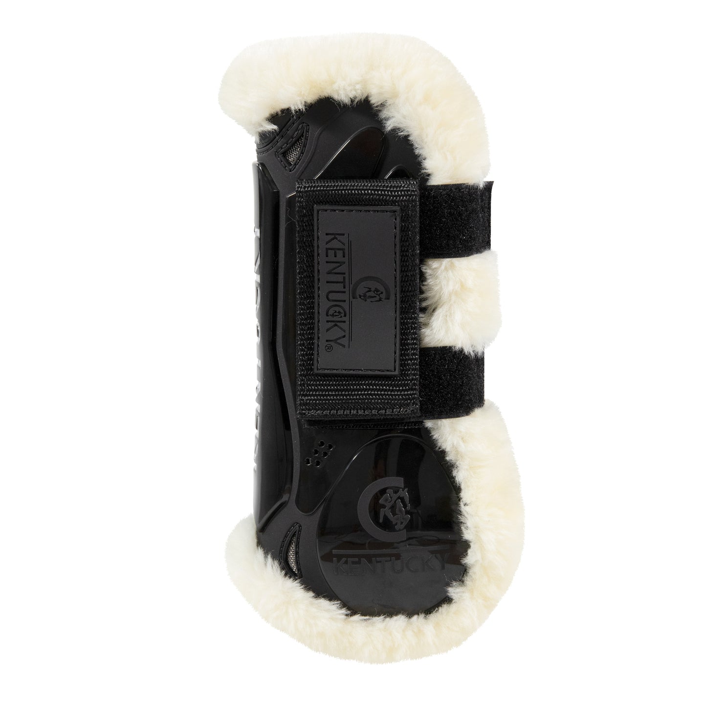 Kentucky Vegan Sheepskin Tendon Boots Velcro