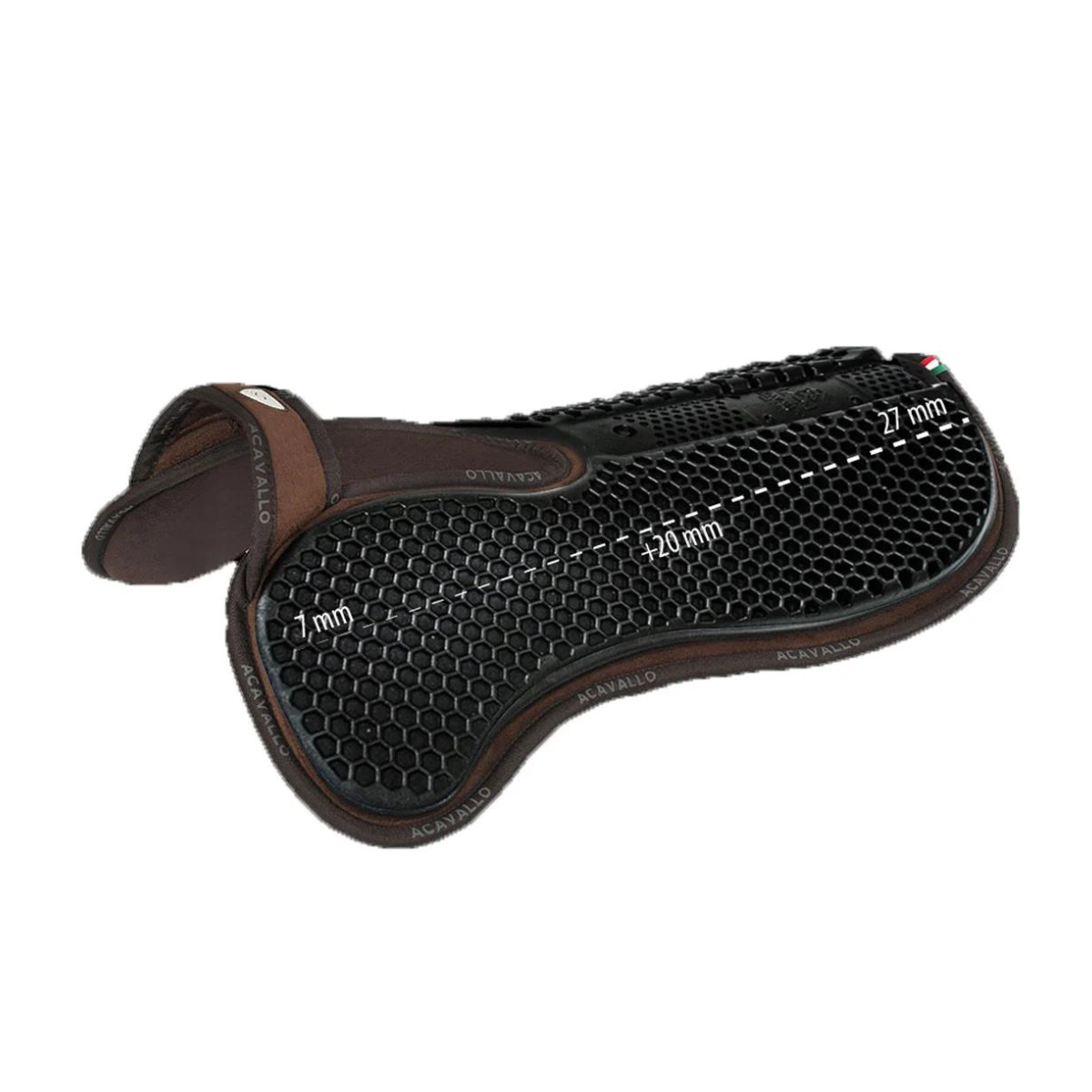 Acavallo Withers Free Hexa Gel 1⁄2 Pad & Back Riser With Memory Foam