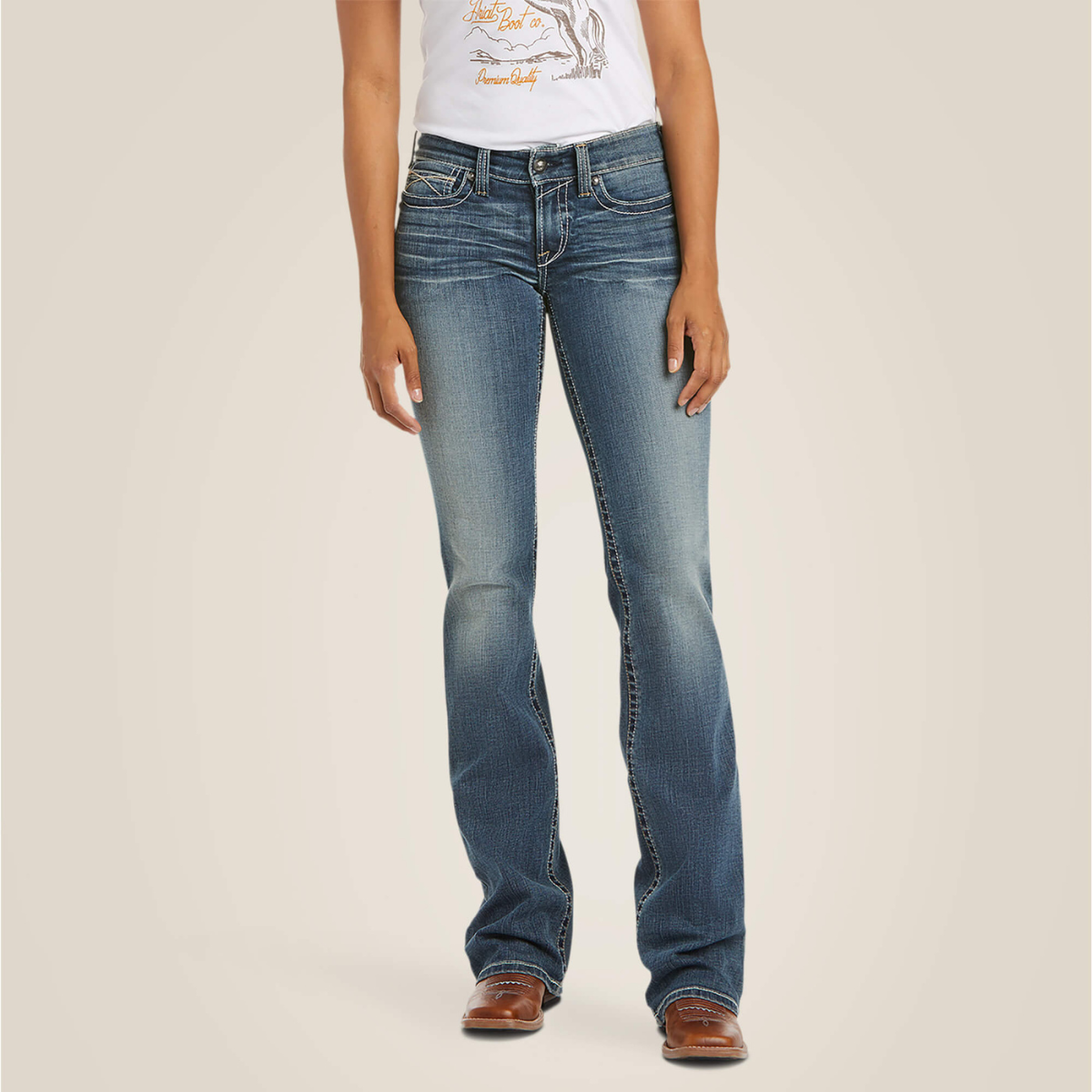Ariat R.E.A.L. Whipstitch Boot Cut Jeans