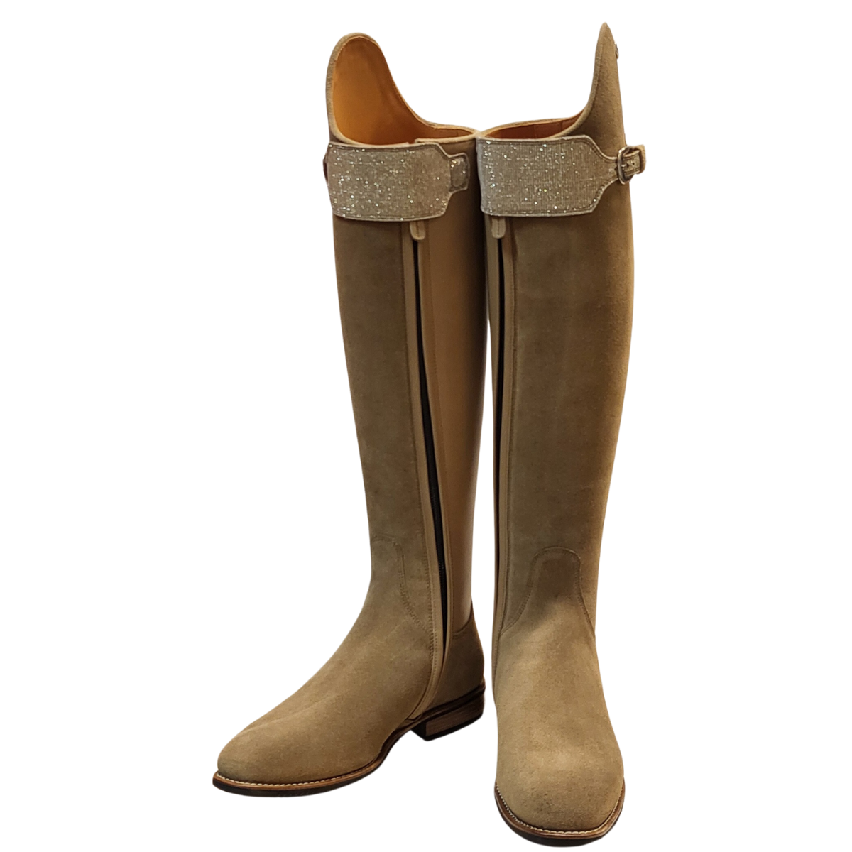 DeNiro Boot Bellini Dressyrstövel Suede & Big Strap - Tabacco