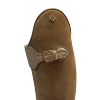 DeNiro Boot Bellini Dressyrstövel Suede & Big Strap - Tabacco