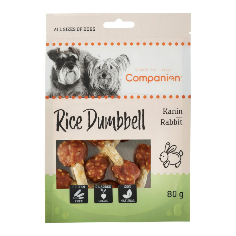 Companion Rice Dumbbell Rabbit 80g