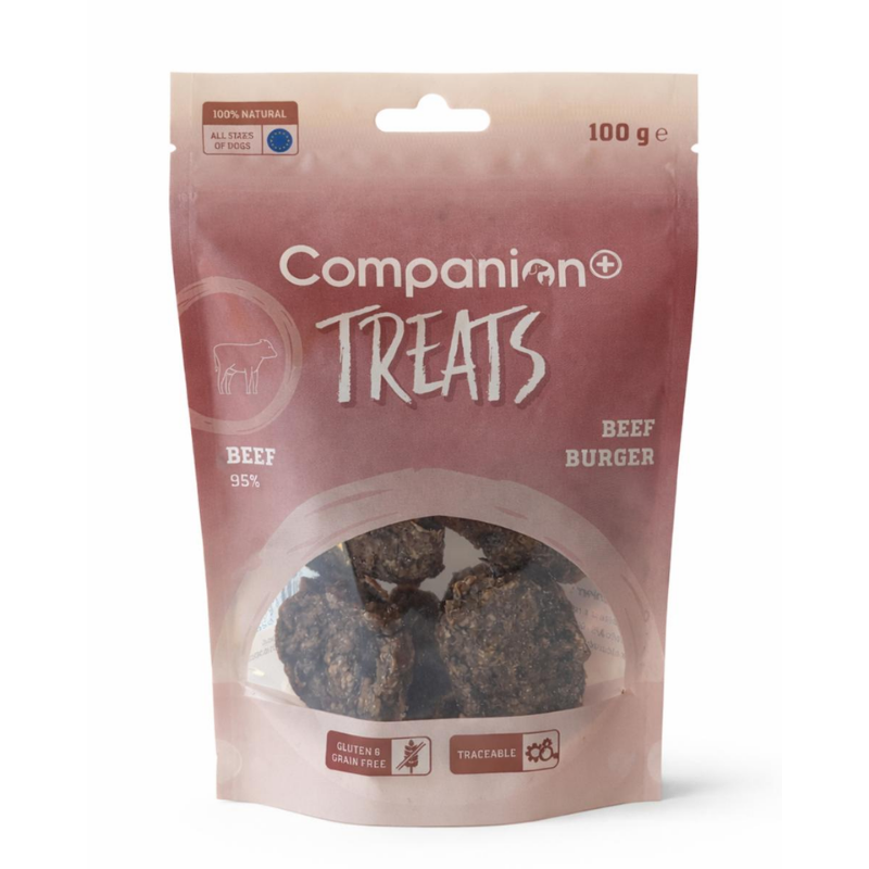 Companion+ Treats Beef Burger 100g