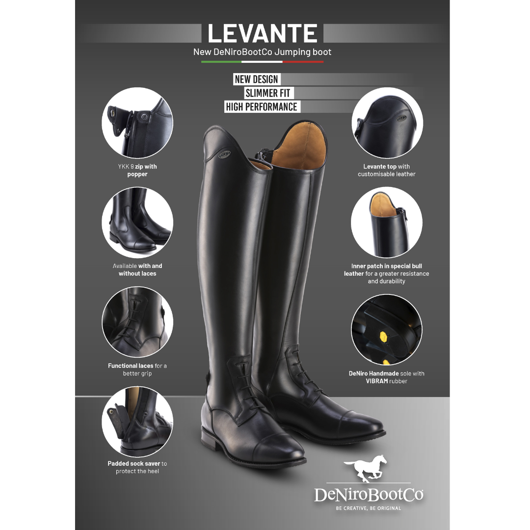 DeNiro Boot Levante Ridstövel - Black 35-37
