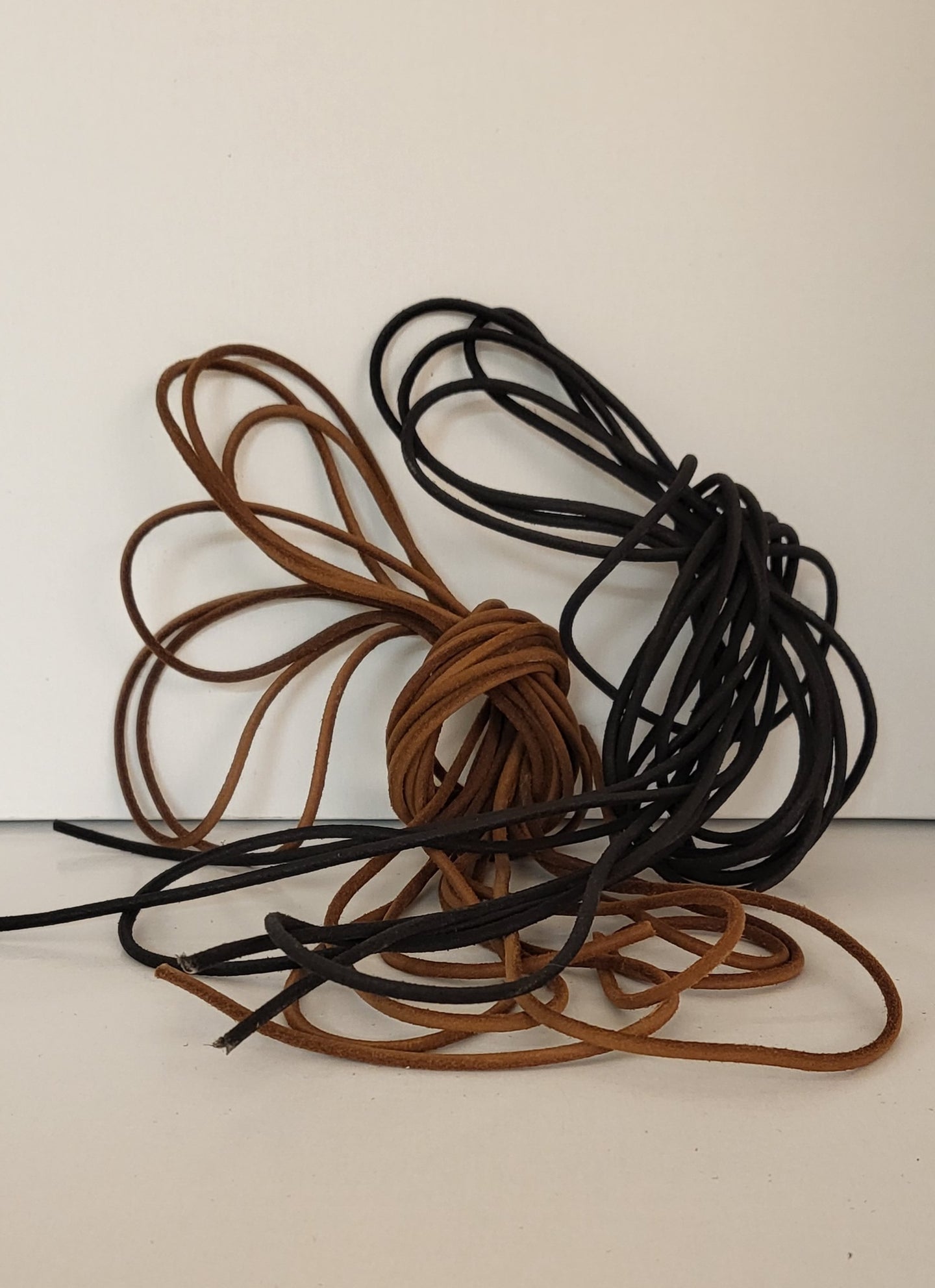 DeNiroBootCO Long leather shoelaces