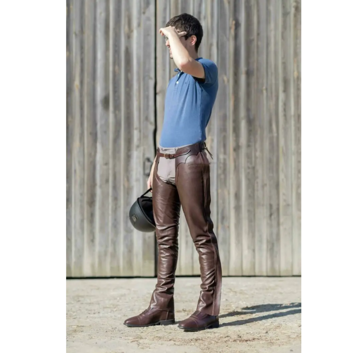 Dyon Long chaps i skinn utan frans