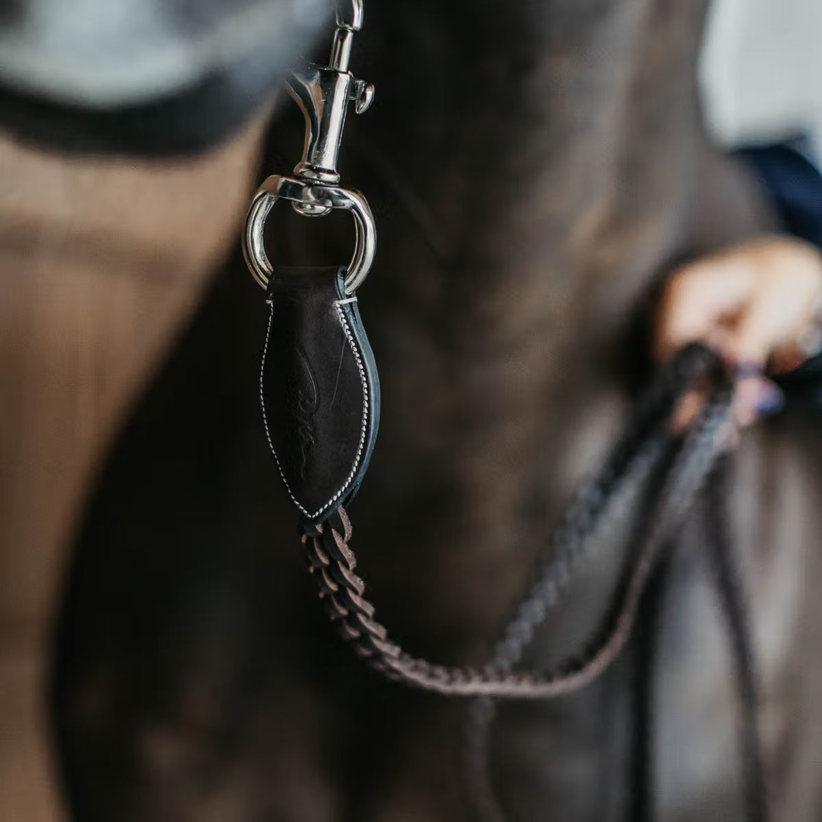 Dyon WO Flätat Lädergrimskaft