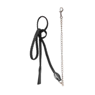 Dyon WO Flätat Lädergrimskaft med Kedja