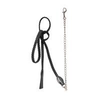 Dyon WO Flätat Lädergrimskaft med Kedja