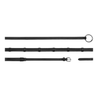 Dyon WO Rubber rein 13mm with stoppers, ring attachment