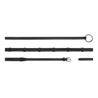 Dyon WO Rubber rein 13mm with stoppers, ring attachment