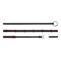 Dyon WO Rubber rein 13mm with stoppers, ring attachment