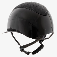 Equestro Luxury Wide Visor Ridhjälm med Strass