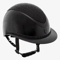 Equestro Luxury Wide Visor Ridhjälm med Strass