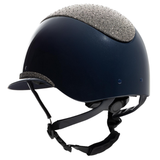Equestro Luxury Wide Visor Ridhjälm med Strass