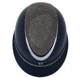 Equestro Luxury Wide Visor Ridhjälm med Strass