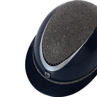 Equestro Luxury Wide Visor Ridhjälm med Strass