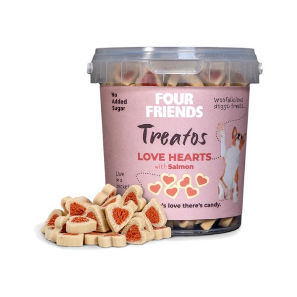 Four Friends Treats Love hearts
